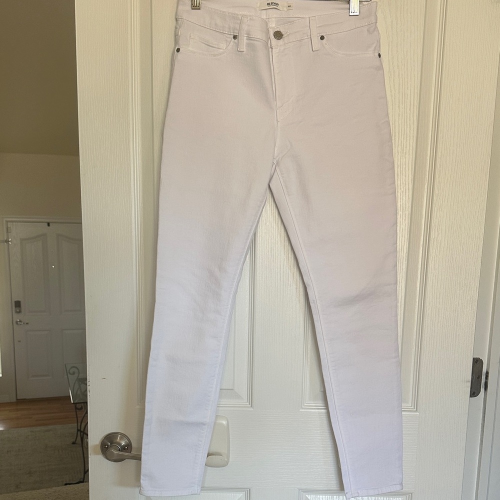 Hudson Jeans Women's Skinny Jeans in White